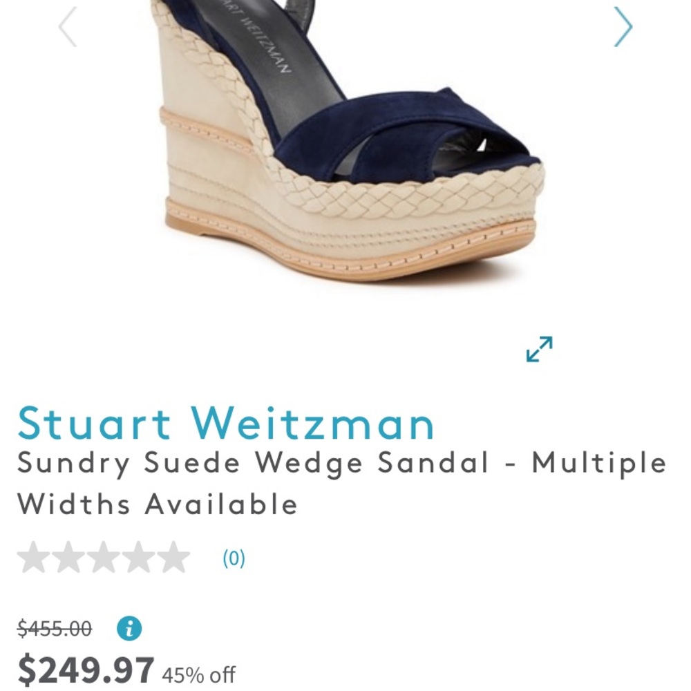 Stuart Weitzman Sundry Suede Wedge